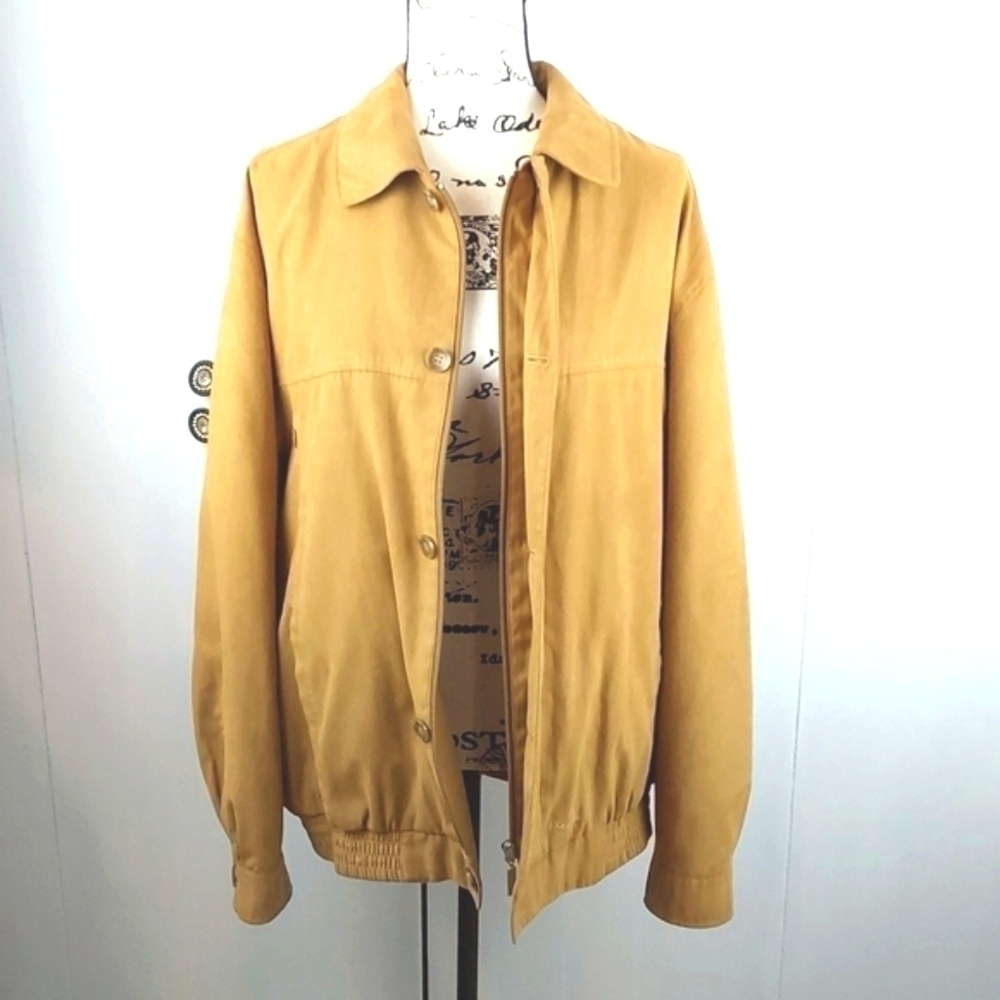 Morella-Mens Tan Suede Dress Coat/Jacket Italian Neutral Sz.Large